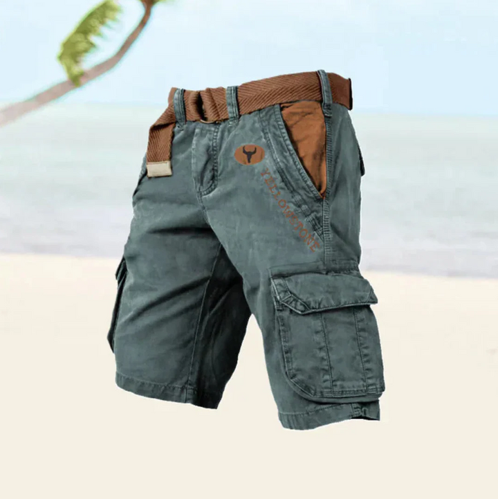 Herren Cargo Shorts | Leichte Sommer-Outdoor Shorts mit sechs Taschen