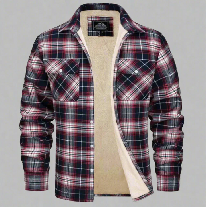 Herren Winterjacke | Gefüttert & kariert für kalte Jahreszeiten