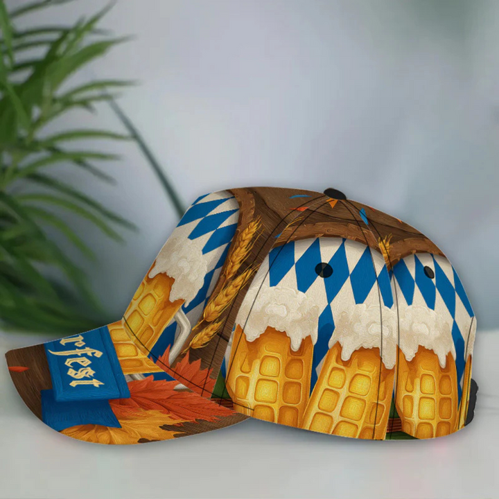 Heinrich Oktoberfest Baseballcap | Klassische Bierfest Kappe mit Bierkrug-Print für Herren