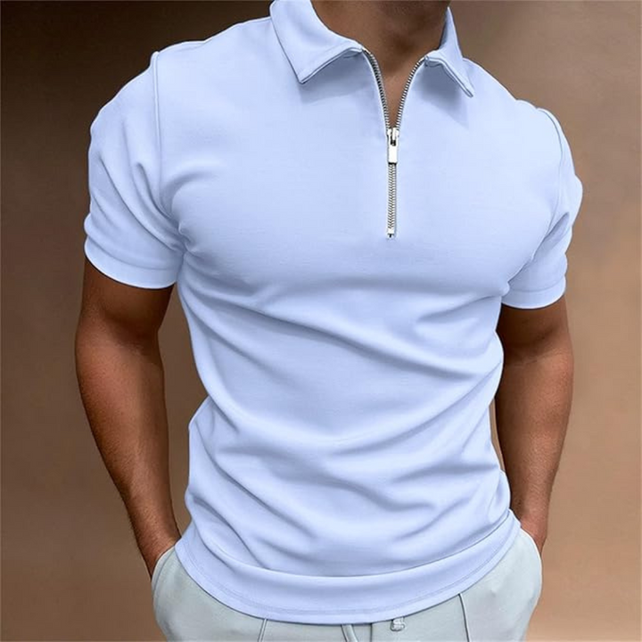 Hugos Polo | Sommerliches Herren-Poloshirt mit Reißverschluss