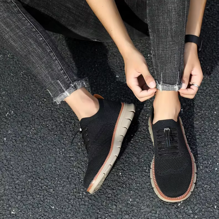Noah Laufschuhe | Flache Low-Top Herrenschuhe mit Rundzehen-Design