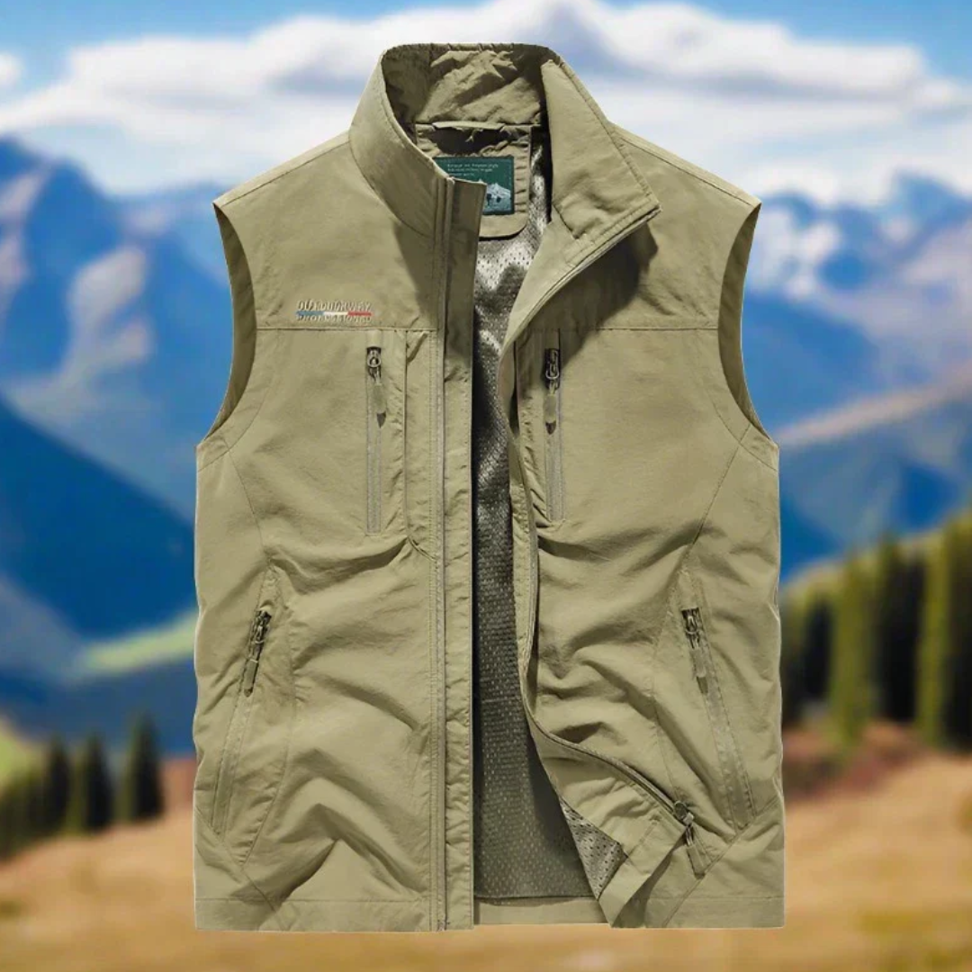 Stefan Outdoor-Weste | Funktionale Herrenweste mit Wasserschutz für Männer