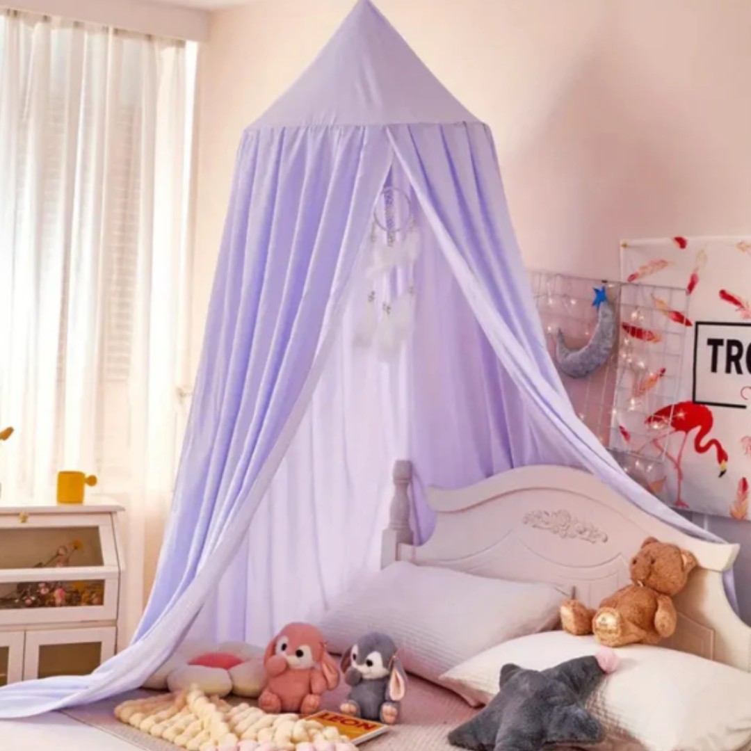 Baldachin Kinderzelt | Traumhaftes Lesenook-Zelt mit Prinzessinnen-Design für Kinder