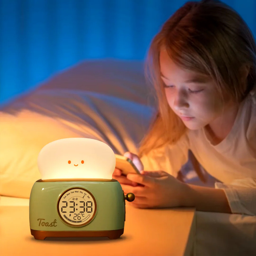 Toasty Wecker | Nachtlicht und Wecker in einem für das Kinderzimmer