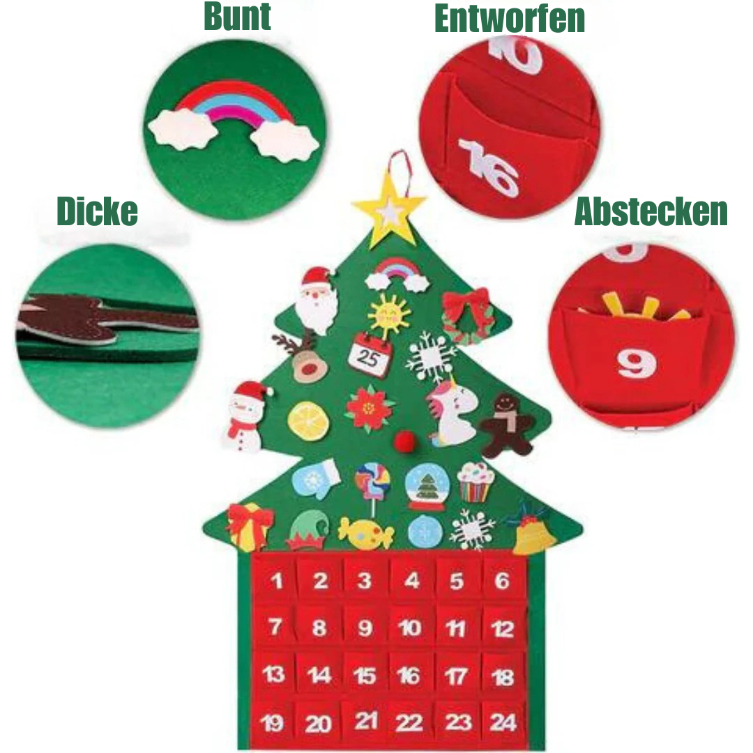 Montessori Weihnachts-Adventskalender | Gemeinsam die Tage bis Weihnachten zählen