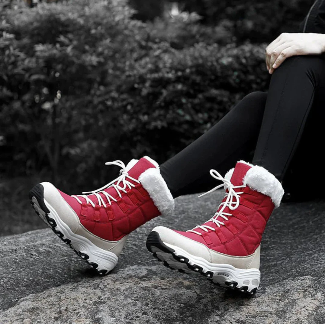 Warme Damenwinterstiefel | Outdoorstiefel mit atmungsaktiver Außenschicht