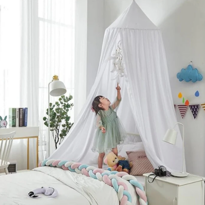 Baldachin Kinderzelt | Traumhaftes Lesenook-Zelt mit Prinzessinnen-Design für Kinder