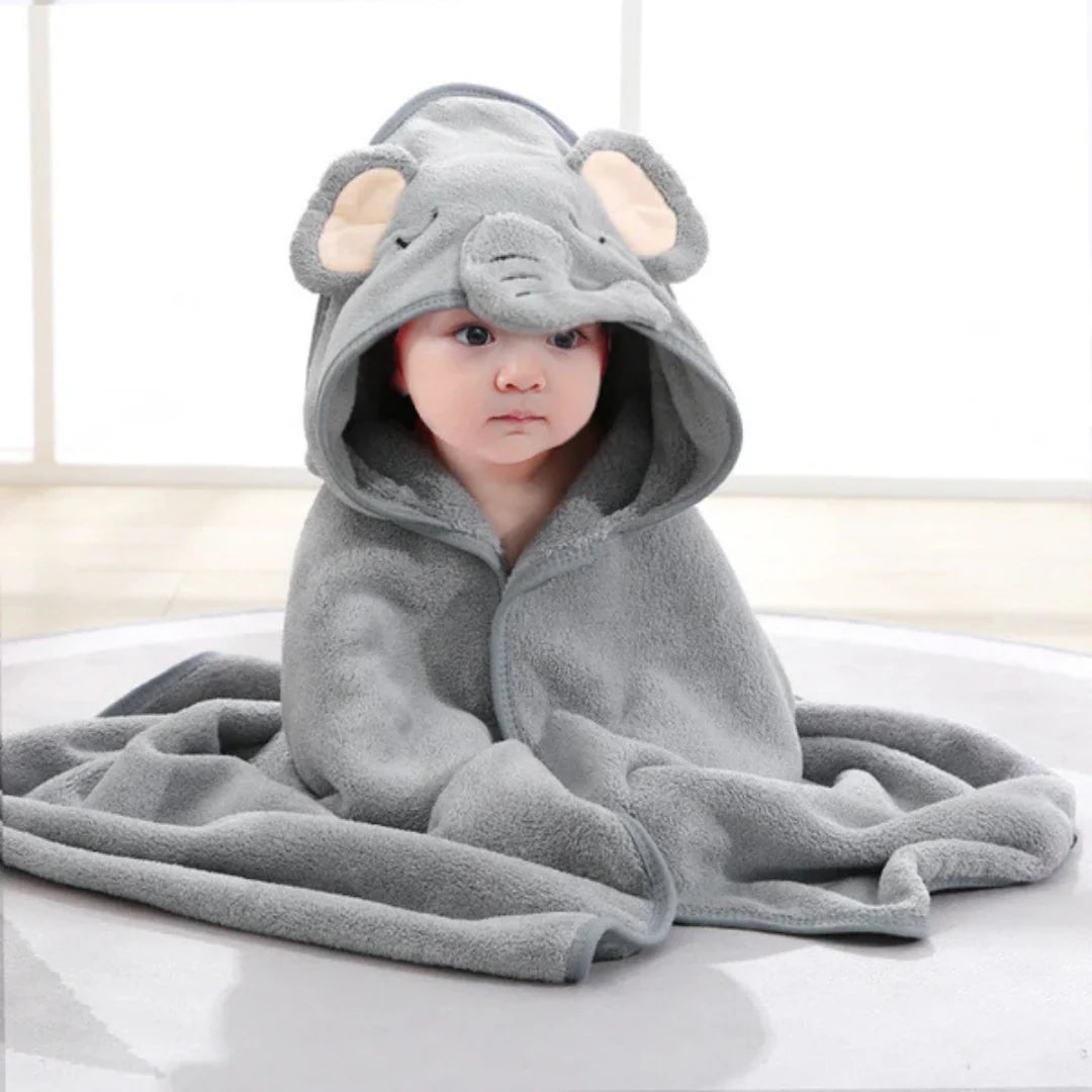 Baby Badcape | Weiches Badehandtuch für Babys