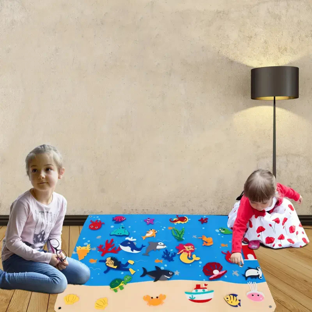 DIY Filzspieltafel für Kinder