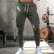 Tom Jogginghose Herren | Dehnbare Slim Fit Sporthose mit Seitentaschen für Fitness Training
