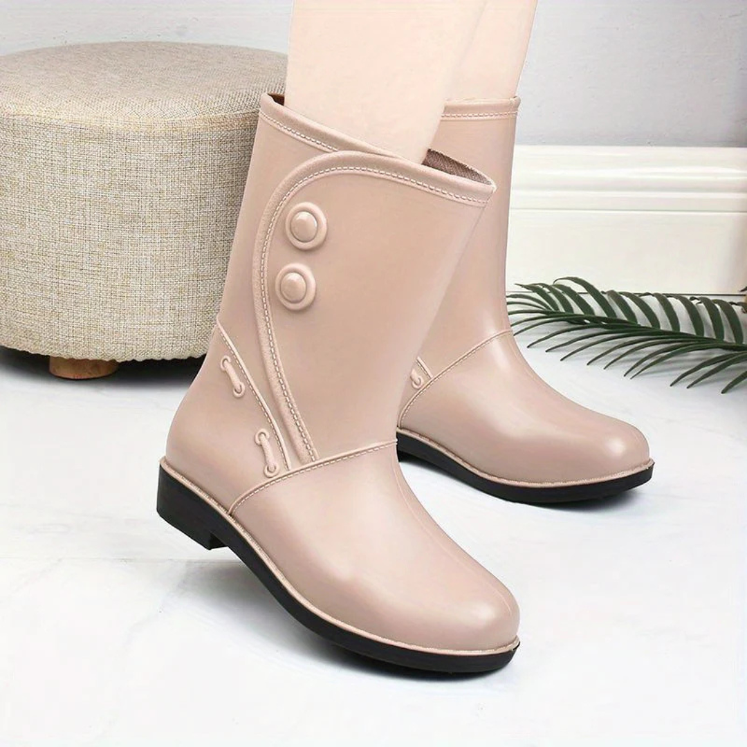 Regenstiefel für den Herbst - Stylische wasserdichte Gummistiefel mit Komfort für Damen