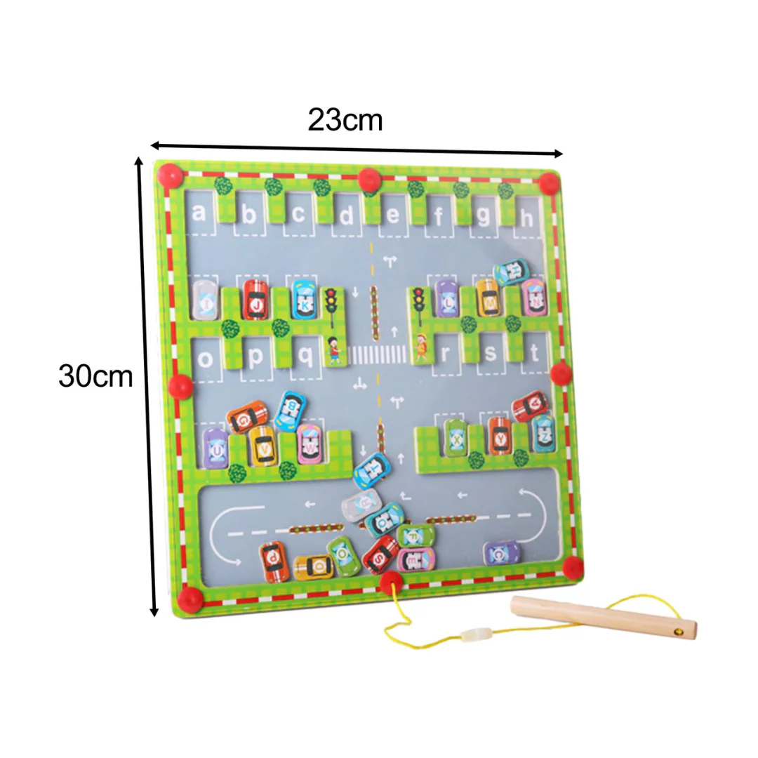 Magnetisches Alphabet-Labyrinthbrett | Lehrreich und Spaßig