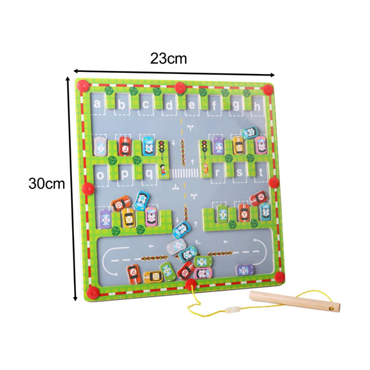 Magnetisches Alphabet-Labyrinthbrett | Lehrreich und Spaßig