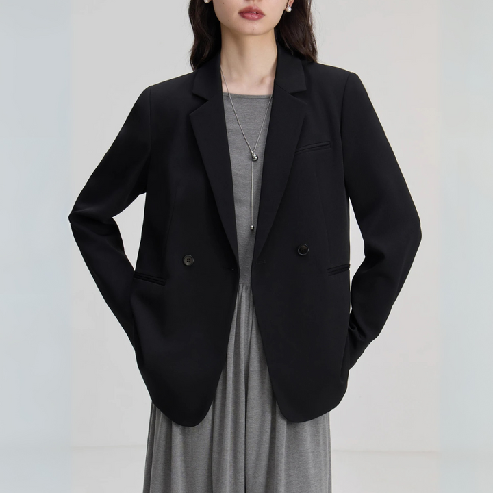 Blazer für den Herbst - Lange Oversized Blazer mit Taschen für Damen