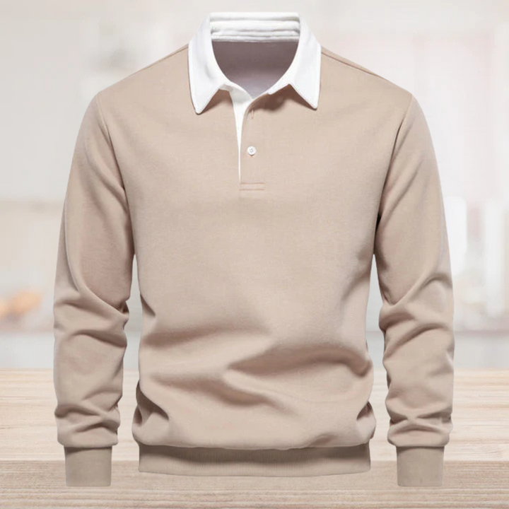 Langarm Polo Shirt für den Herbst - Elegantes Polo Pullover für Herren