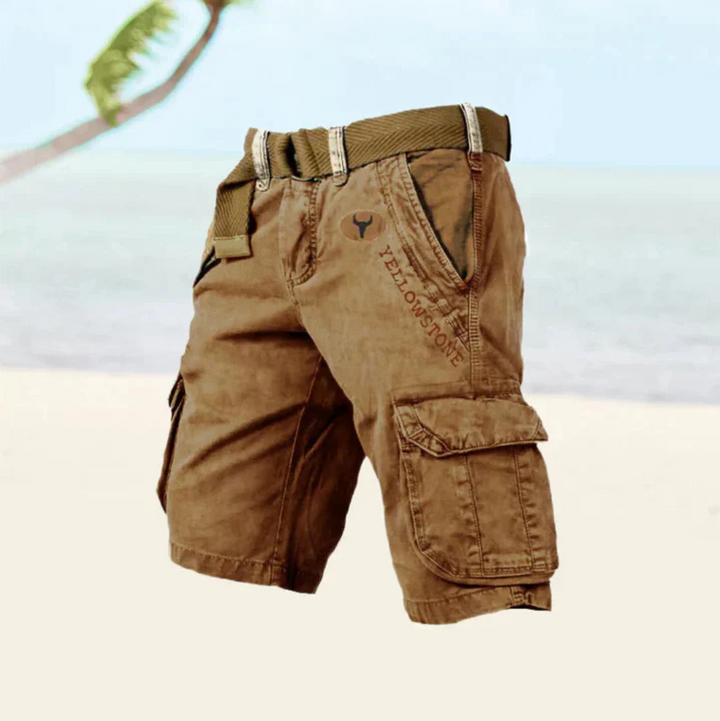 Herren Cargo Shorts | Leichte Sommer-Outdoor Shorts mit sechs Taschen
