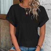 Helda Lochspitze Bluse | Sommerliches Shirt mit Stickerei