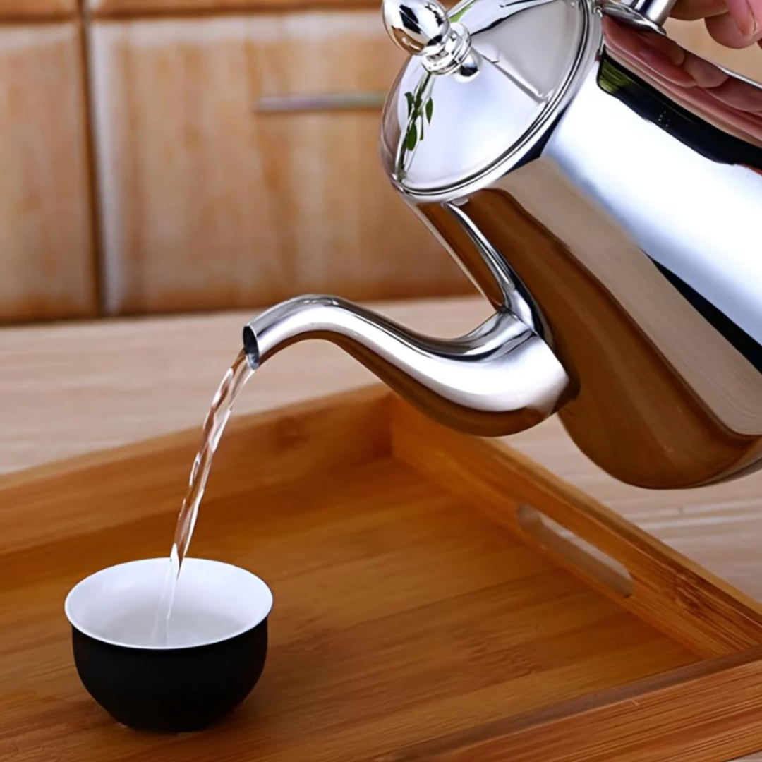 Edelstahl-Wasserkessel mit integriertem Filter | Professioneller Tee- und Kaffeekocher für Küche