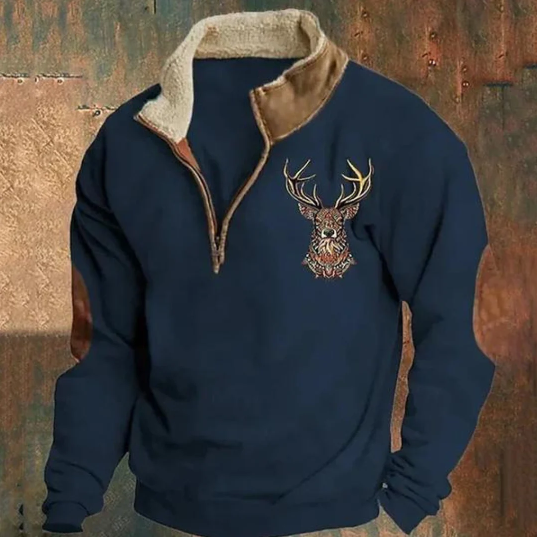 Herren Outdoor Pullover | Wärmender Viertel Zip-Up für kalte Tage