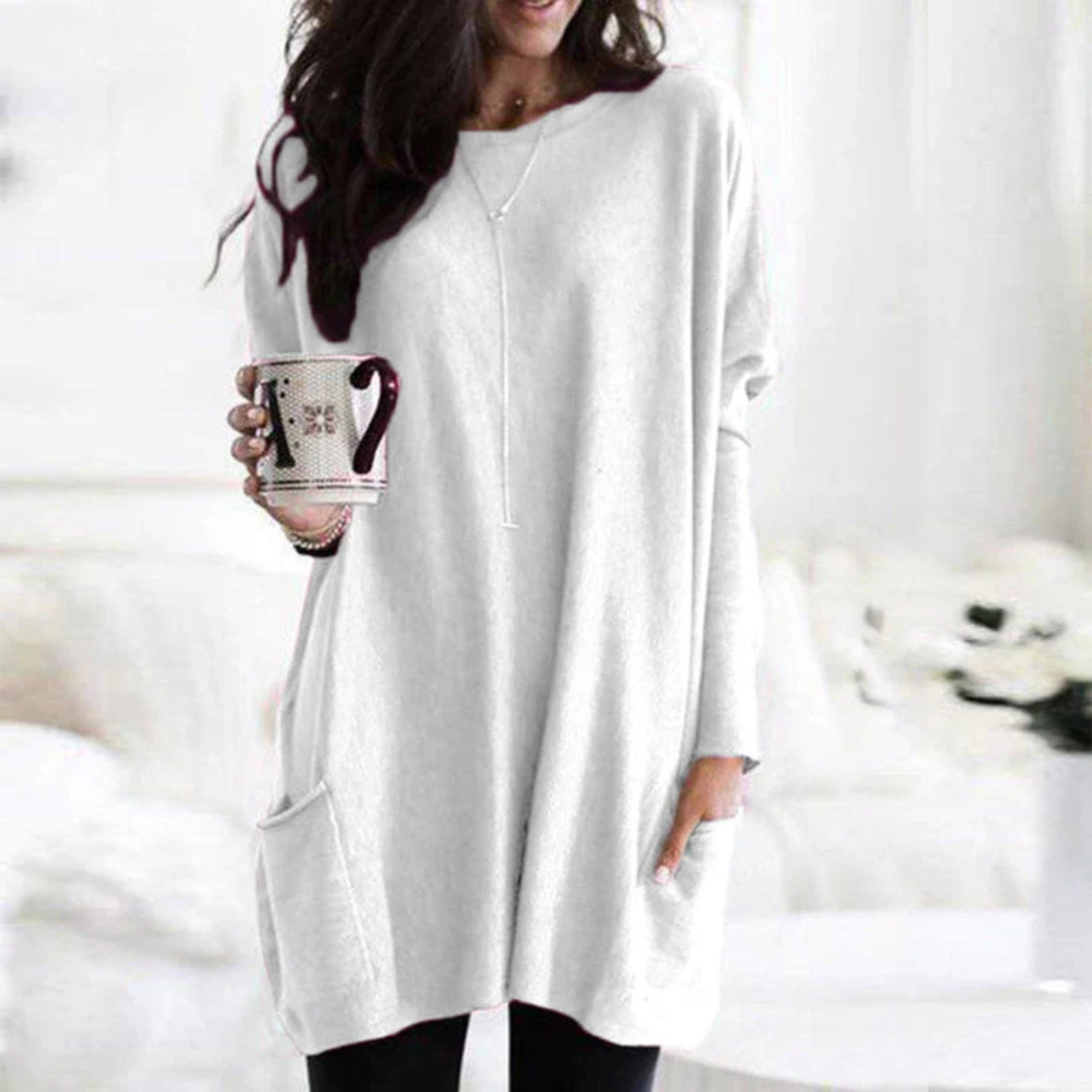 Strickkleid für den Herbst - Stilvolle Lange Pullover-kleid für Damen