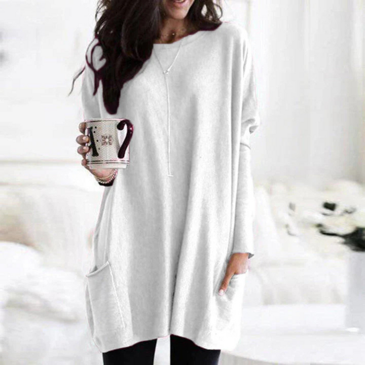 Strickkleid für den Herbst - Stilvolle Lange Pullover-kleid für Damen