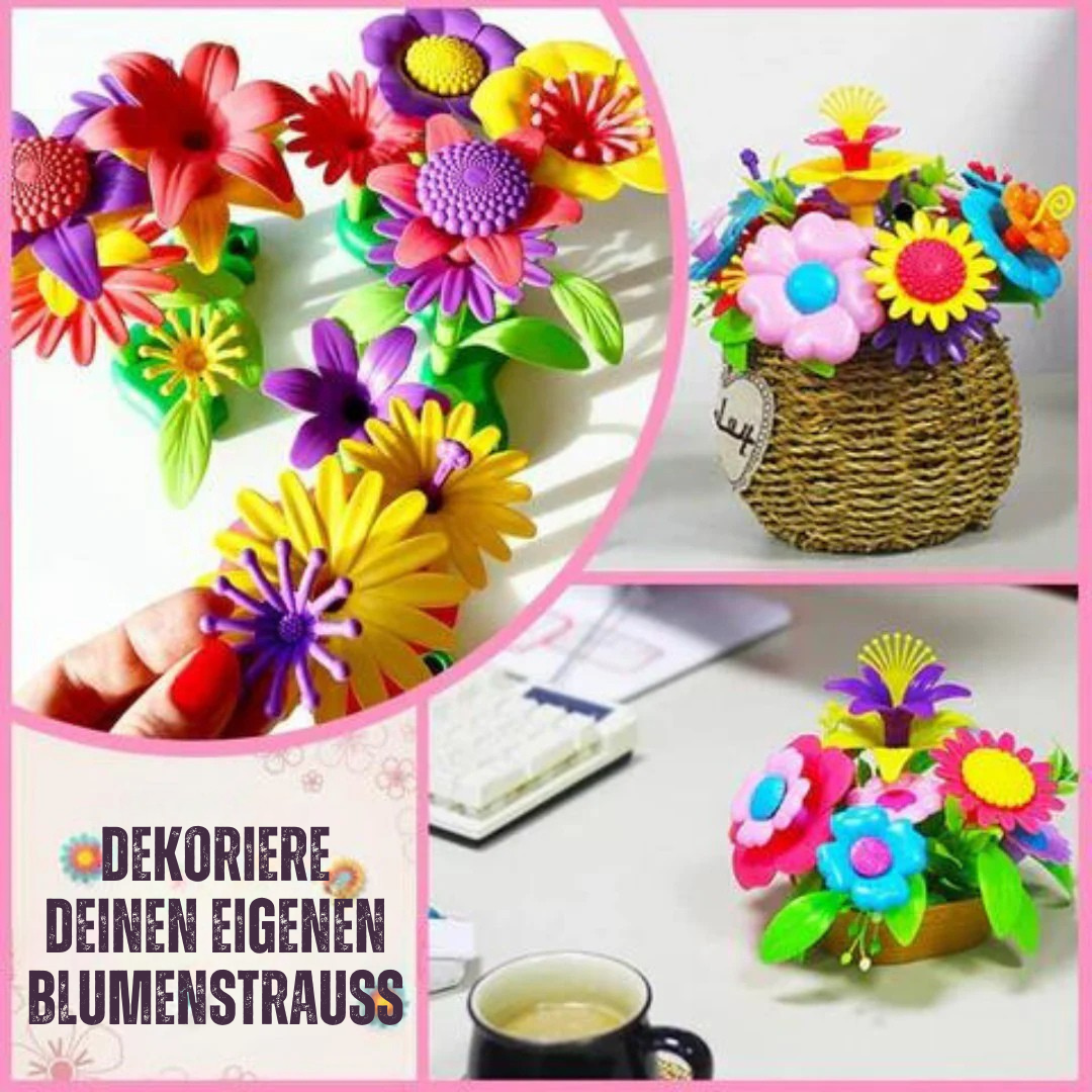 Blumengarten | Montessori Bauset mit Blumen