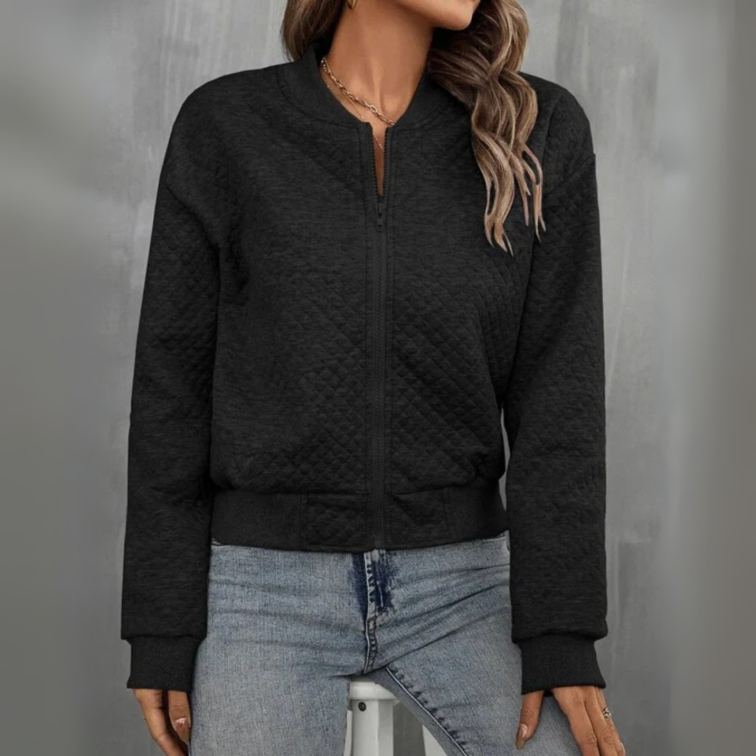 Bomberjacke für den Herbst - Leichte Strickjacke für Damen