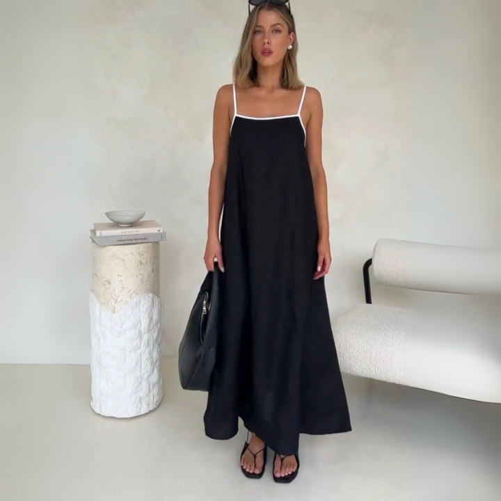 Charlotte Maxikleid | Elegantes Trägerkleid in Midi-Länge für Frauen
