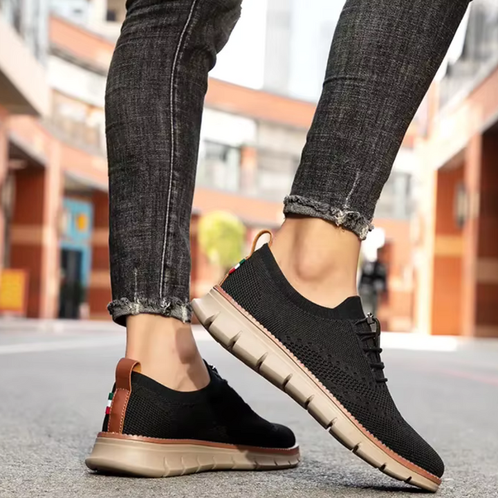 Noah Laufschuhe | Flache Low-Top Herrenschuhe mit Rundzehen-Design