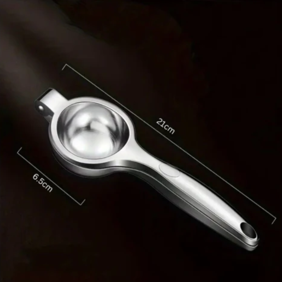 Edelstahl-Zitronenpresse | Ergonomische Saftpresse für Zitrusfrüchte mit Anti-Tropf-System