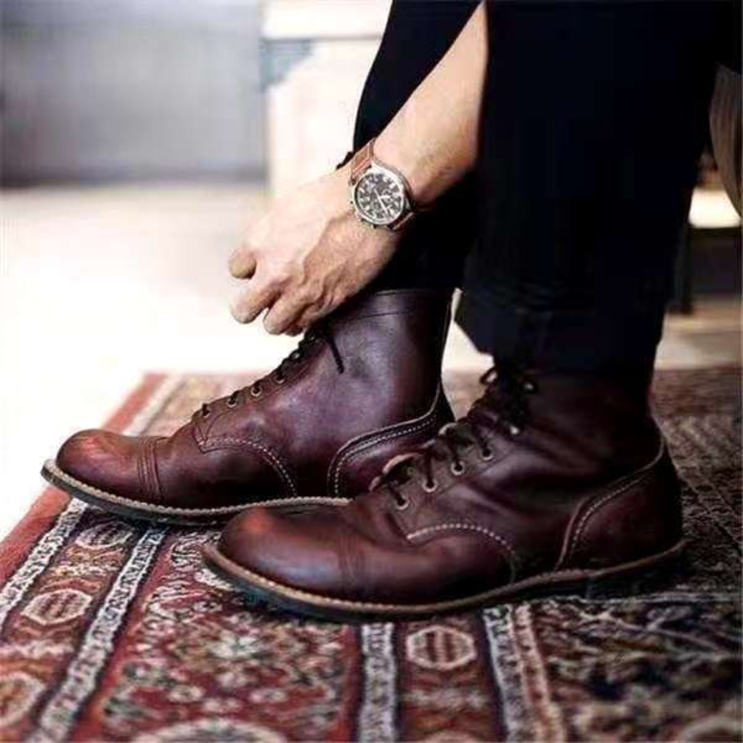 Stiefel für den Herbst - Retro Wasserdichte Schnürstiefel für Herren