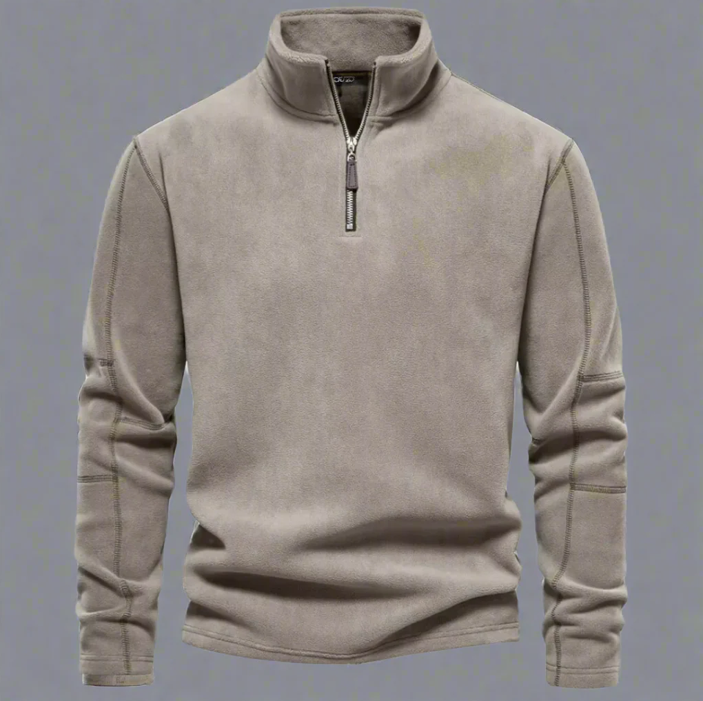 Fleece Pullover Herren | Kuscheliges Design mit halbem Reißverschluss