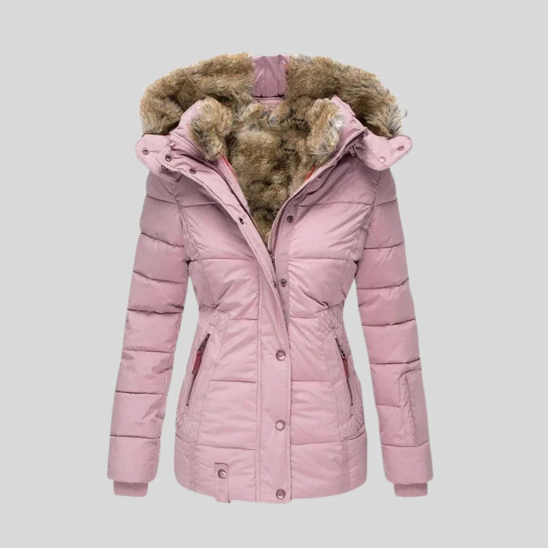 Damen Jacke | Warme wasserdichte Winterjacke mit Innenfutter und Kapuze