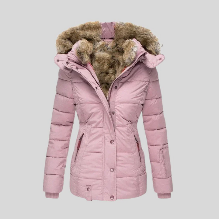 Damen Jacke | Warme wasserdichte Winterjacke mit Innenfutter und Kapuze
