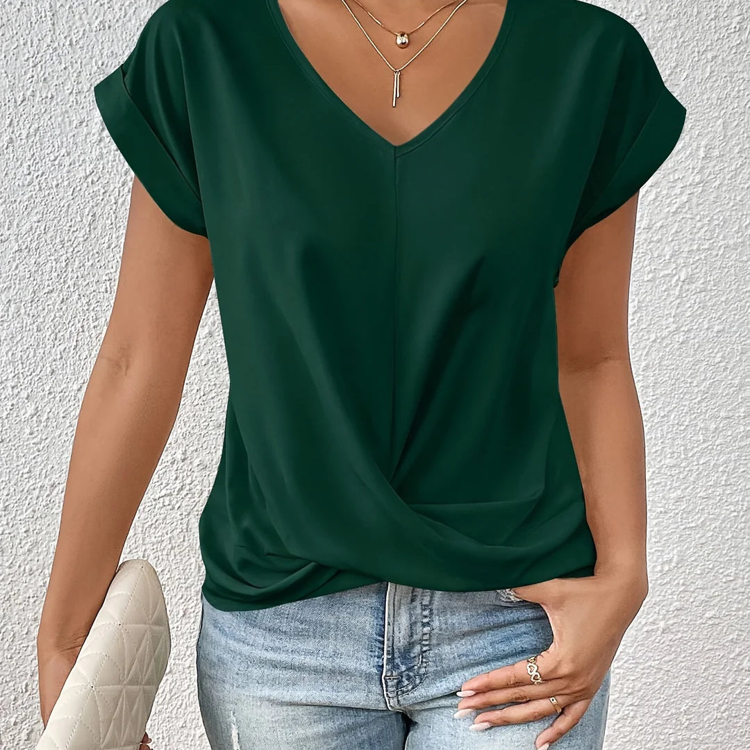 Cleo Casual Shirt | Lässiges T-Shirt mit Sweetheart-Ausschnitt