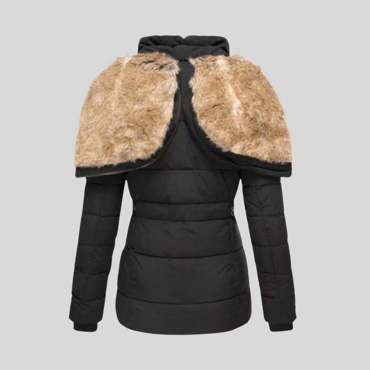 Damen Jacke | Warme wasserdichte Winterjacke mit Innenfutter und Kapuze