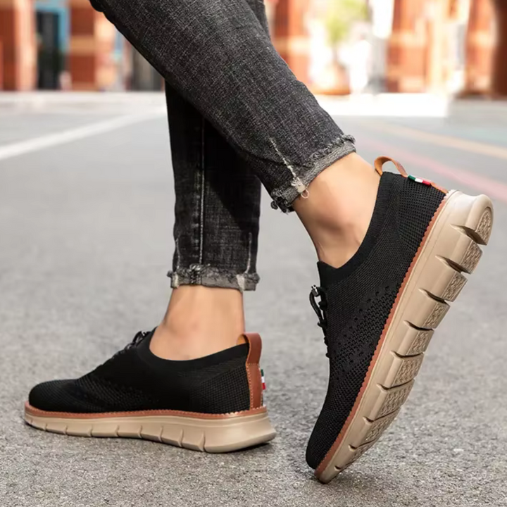 Noah Laufschuhe | Flache Low-Top Herrenschuhe mit Rundzehen-Design