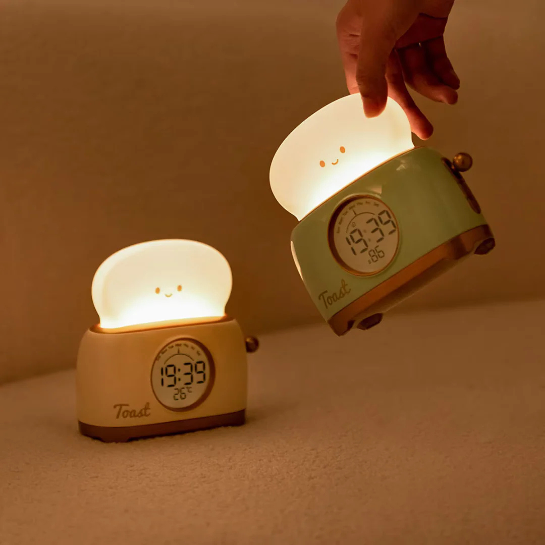 Toasty Wecker | Nachtlicht und Wecker in einem für das Kinderzimmer