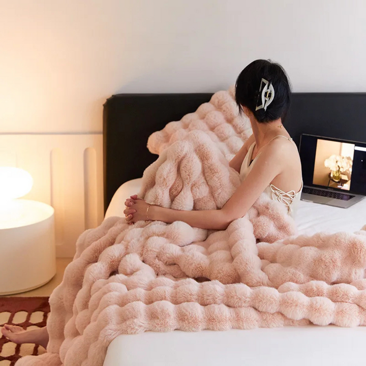Faux-Fur-Kuscheldecke | Weiche Kunstfell-Decke für alle Jahreszeiten