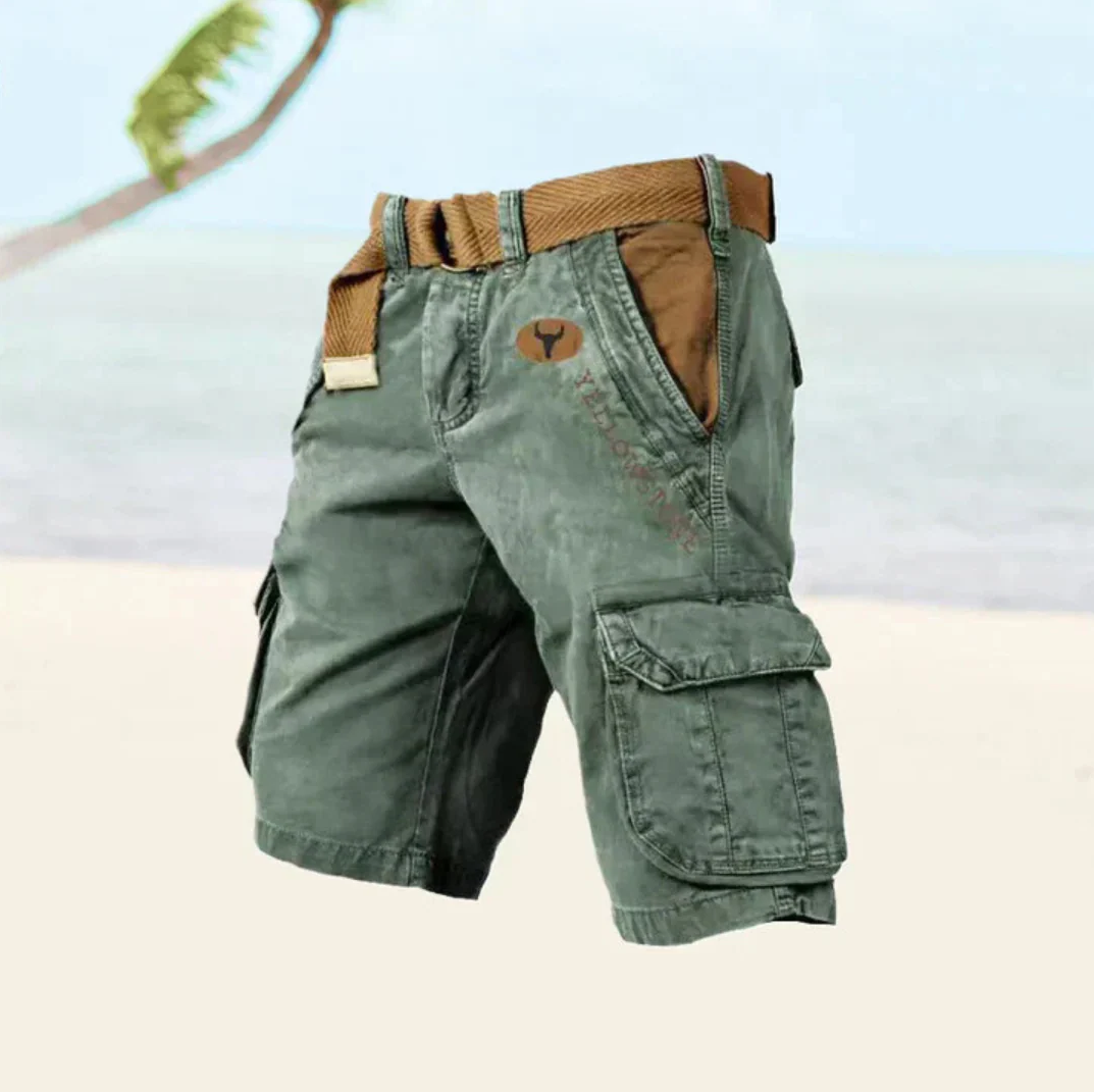 Herren Cargo Shorts | Leichte Sommer-Outdoor Shorts mit sechs Taschen