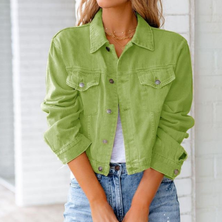 Jeansjacke für den Herbst - Elegante Übergangsjacke für Damen