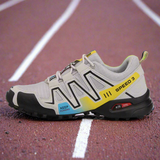 Herren Bergschuhe | Sommerliche Gipfelstürmer Wanderstiefel in Blau und Grün