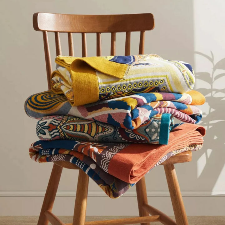 Sunburst Baumwolldecke | Ganzjährige Kuscheldecke aus 100% Baumwolle für maximalen Komfort