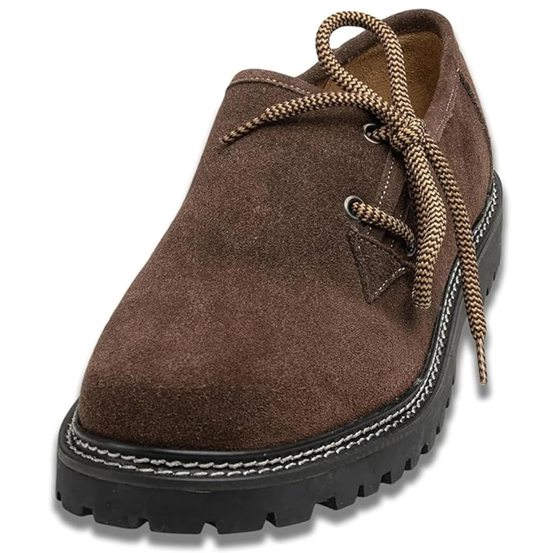 Dieter Oktoberfest Haferlschuhe | Premium Trachten-Halbschuhe aus Wildlederlook für Herren