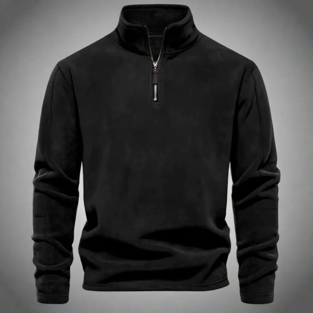 Fleece Pullover Herren | Kuscheliges Design mit halbem Reißverschluss