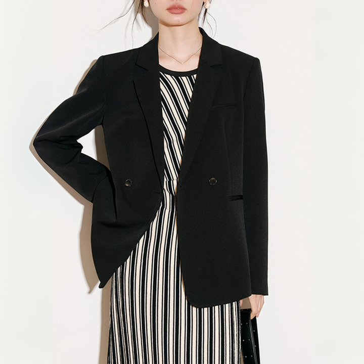 Blazer für den Herbst - Lange Oversized Blazer mit Taschen für Damen