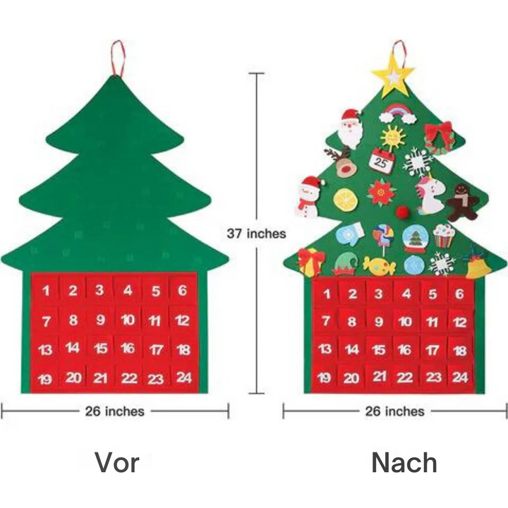 Montessori Weihnachts-Adventskalender | Gemeinsam die Tage bis Weihnachten zählen