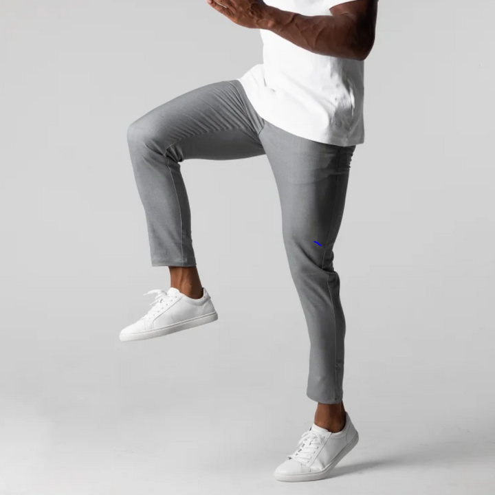 Chinohose für Herren - Stretch Slim Fit Sommerstoffhosen mit Gummibund