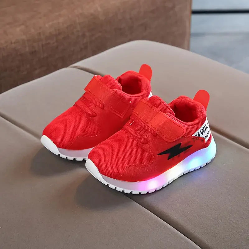 Bequeme Anti-Rutsch Sneakers | Komfortable Kinderschuhe mit LED-Lichtern