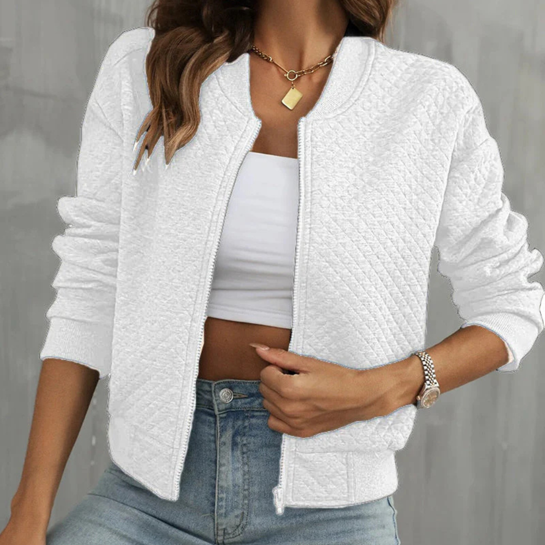 Bomberjacke für den Herbst - Leichte Strickjacke für Damen